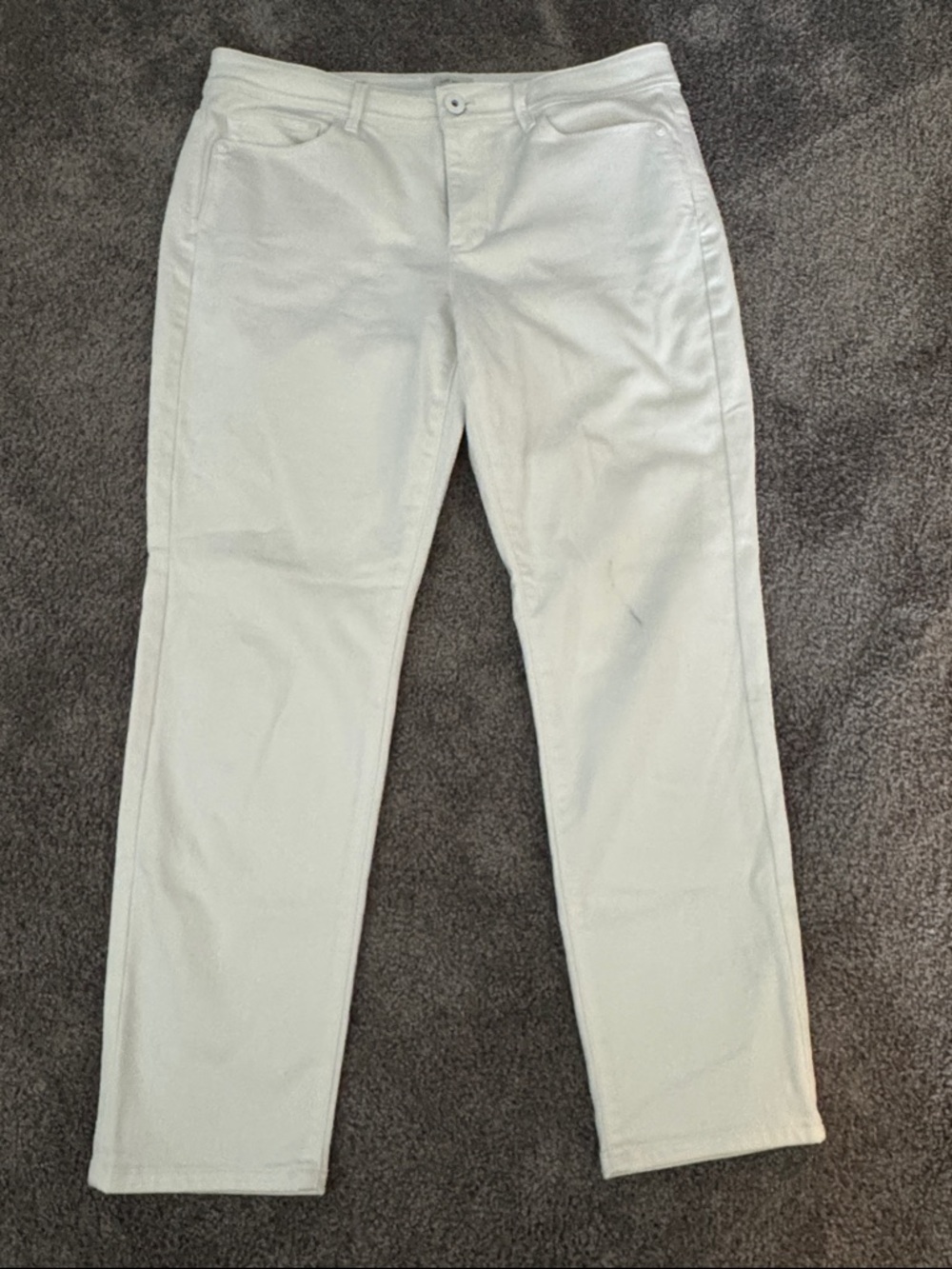 J. Jill White jeans size 10P Authentic Fit slim leg